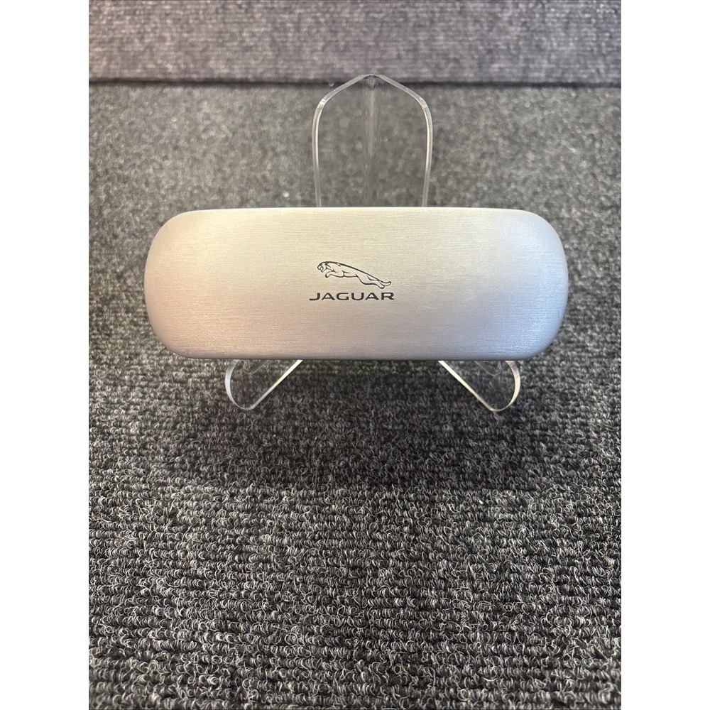 JAGUAR Sunglasses Eyeglasses Case‎ Hard Case SILVER L#0036